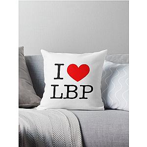 I love LBP Throw Pillow