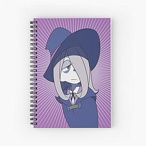 Little Witch Academia - Sucy Manbavaran Purple Background Spiral Notebook