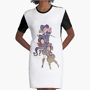 Little Witch Academia Sticker Graphic T-Shirt Dress