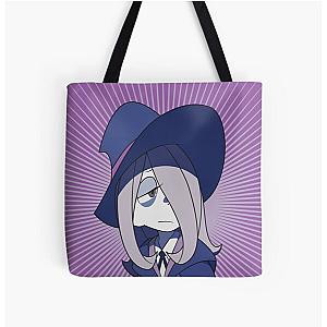 Little Witch Academia - Sucy Manbavaran Purple Background All Over Print Tote Bag