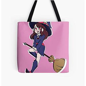 Akko Little Witch Academia Broom All Over Print Tote Bag