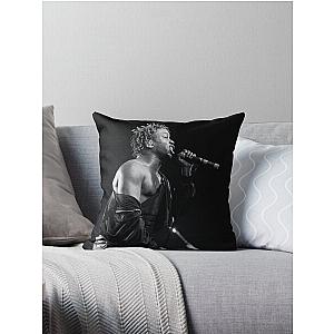 Corey Glover - Living Colour - BW Photograph Throw Pillow