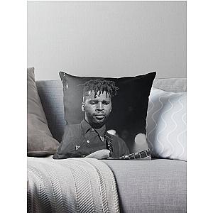 Vernon Reid - Living Colour - BW Photograph Throw Pillow