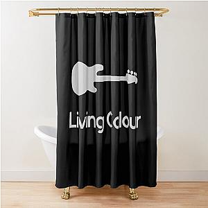 Bass Guitar Player Bassist Minimal Design Living Colour  Shower Curtain