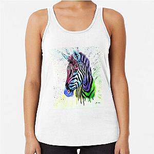 Living Colour Zebra Racerback Tank Top