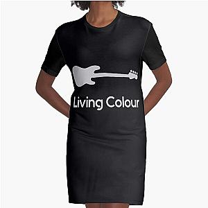 Bass Guitar Player Bassist Minimal Design Living Colour  Graphic T-Shirt Dress