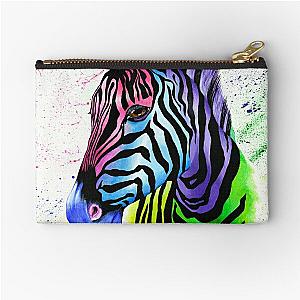 Living Colour Zebra Zipper Pouch