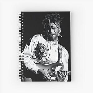 Vernon Reid - Living Colour - BW Photograph Spiral Notebook