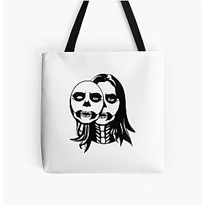 Lizzy Mcalpine Merch Skull Face All Over Print Tote Bag