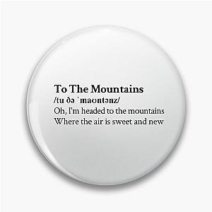 To The Mountains Lizzy McAlpine Aesthetic Quote Lyrics Pin