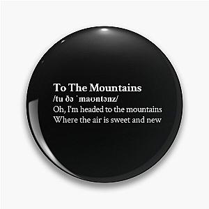 To The Mountains Lizzy McAlpine Aesthetic Quote Lyrics Black Pin