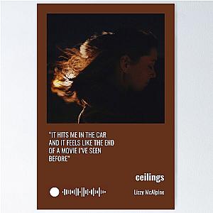 Lizzy McAlpine "ceilings" Song Poster Poster