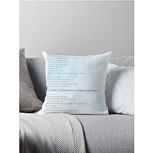 ceilings lyrics lizzy mcalpine  Throw Pillow