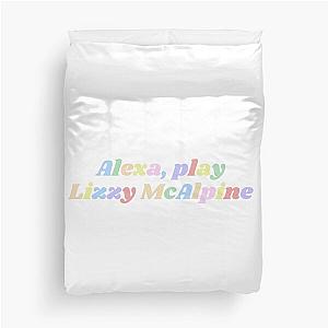 Alexa, play Lizzy McAlpine rainbow retro design Duvet Cover