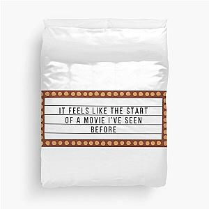 ceilings quote - Lizzy mcalpine (white version) Duvet Cover