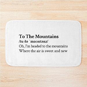 To The Mountains Lizzy McAlpine Aesthetic Quote Lyrics Bath Mat