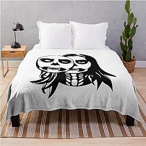 Lizzy Mcalpine Merch Skull Face Throw Blanket