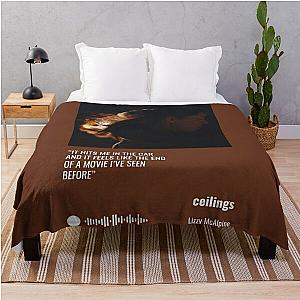 Lizzy McAlpine "ceilings" Song Poster Throw Blanket