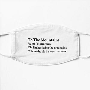 To The Mountains Lizzy McAlpine Aesthetic Quote Lyrics Flat Mask