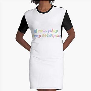 Alexa, play Lizzy McAlpine rainbow retro design Graphic T-Shirt Dress