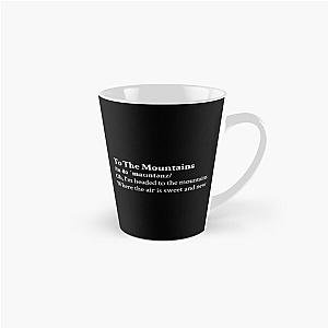 To The Mountains Lizzy McAlpine Aesthetic Quote Lyrics Black Tall Mug