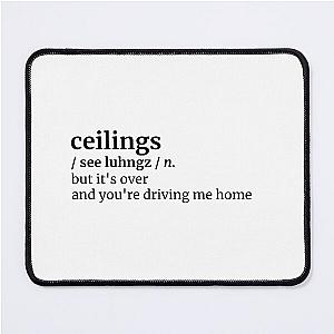 Lizzy McAlpine Ceilings Aesthetic Lyrics Song Quote Sticker Mouse Pad