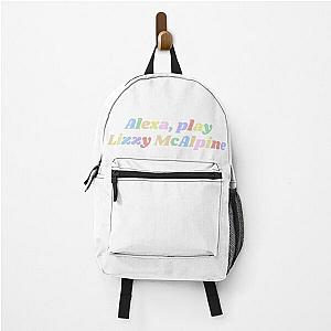 Alexa, play Lizzy McAlpine rainbow retro design Backpack