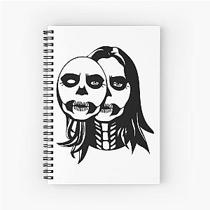 Lizzy Mcalpine Merch Skull Face Spiral Notebook