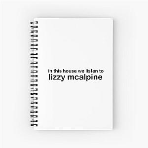 In this house we listen to Lizzy McAlpine  Spiral Notebook