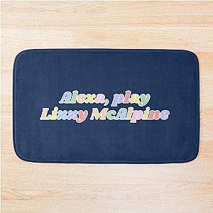 Alexa play Lizzy McAlpine rainbow retro design Bath Mat