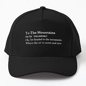 To The Mountains Lizzy McAlpine Aesthetic Lyrics Black Baseball Cap
