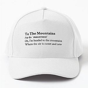 To The Mountains Lizzy McAlpine Aesthetic Lyrics Baseball Cap