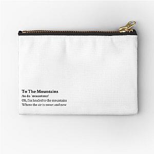 To The Mountains Lizzy McAlpine Aesthetic Quote Lyrics Pouch