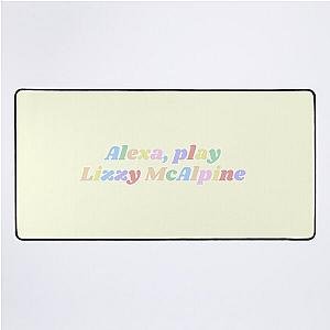 Alexa play Lizzy McAlpine rainbow retro design Desk Mat