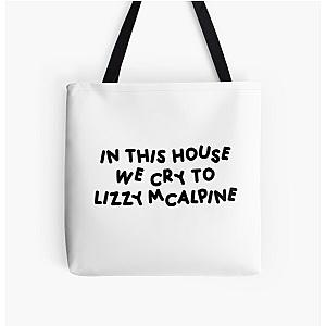 In this house we cry too Lizzy McAlpine All Over Print Tote Bag