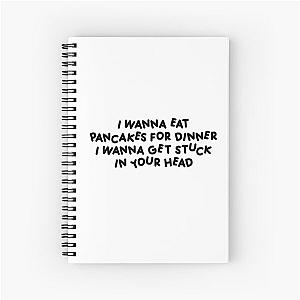 Pancakes for dinner Lizzy McAlpine lyrics Spiral Notebook