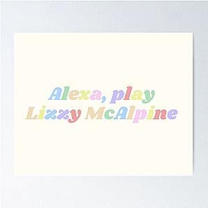 Alexa, play Lizzy McAlpine rainbow design Poster