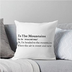 To The Mountain Lizzy McAlpine Quote Pillow