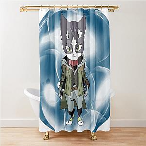 Log Horizon - Nyanta Cat Chibi Cool Shower Curtain