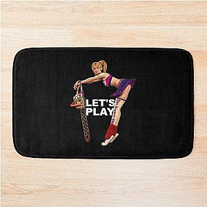 Lollipop Chainsaw Let’s Play (Dark) Bath Mat