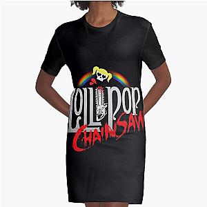 Lollipop Chainsaw Graphic T-Shirt Dress