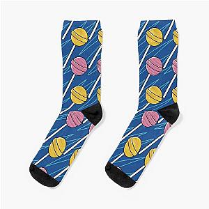 Yellow Pink lollipops  Socks