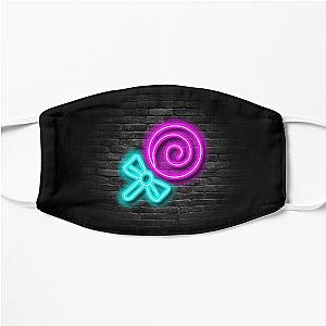 Neon Lollipop Sign (Brick Wall Background) Flat Mask