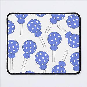 Cool blue polka dot lollipop Mouse Pad