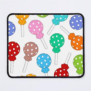 Multi coloured polka dot lollipop Mouse Pad