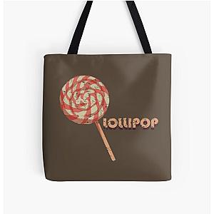 Lollipop - oldschool  vintage retro print All Over Print Tote Bag