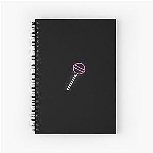 Vibrant Retro Neon Sign - Lollipop Spiral Notebook