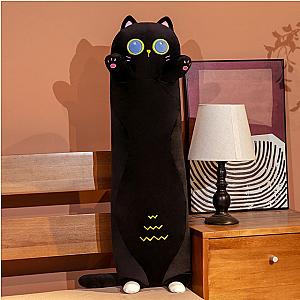 90-130 cm Black Standing Long Kitty Sleep Cushion