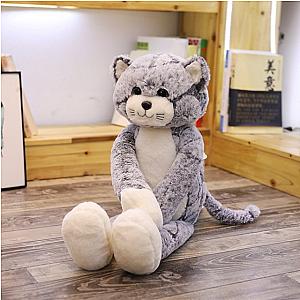 50-90 cm Gray Standing Long Kitty Sleep Cushion