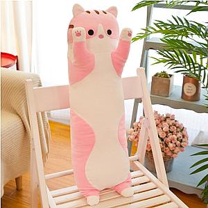 50-130 cm Pink Standing Long Kitty Sleep Cushion